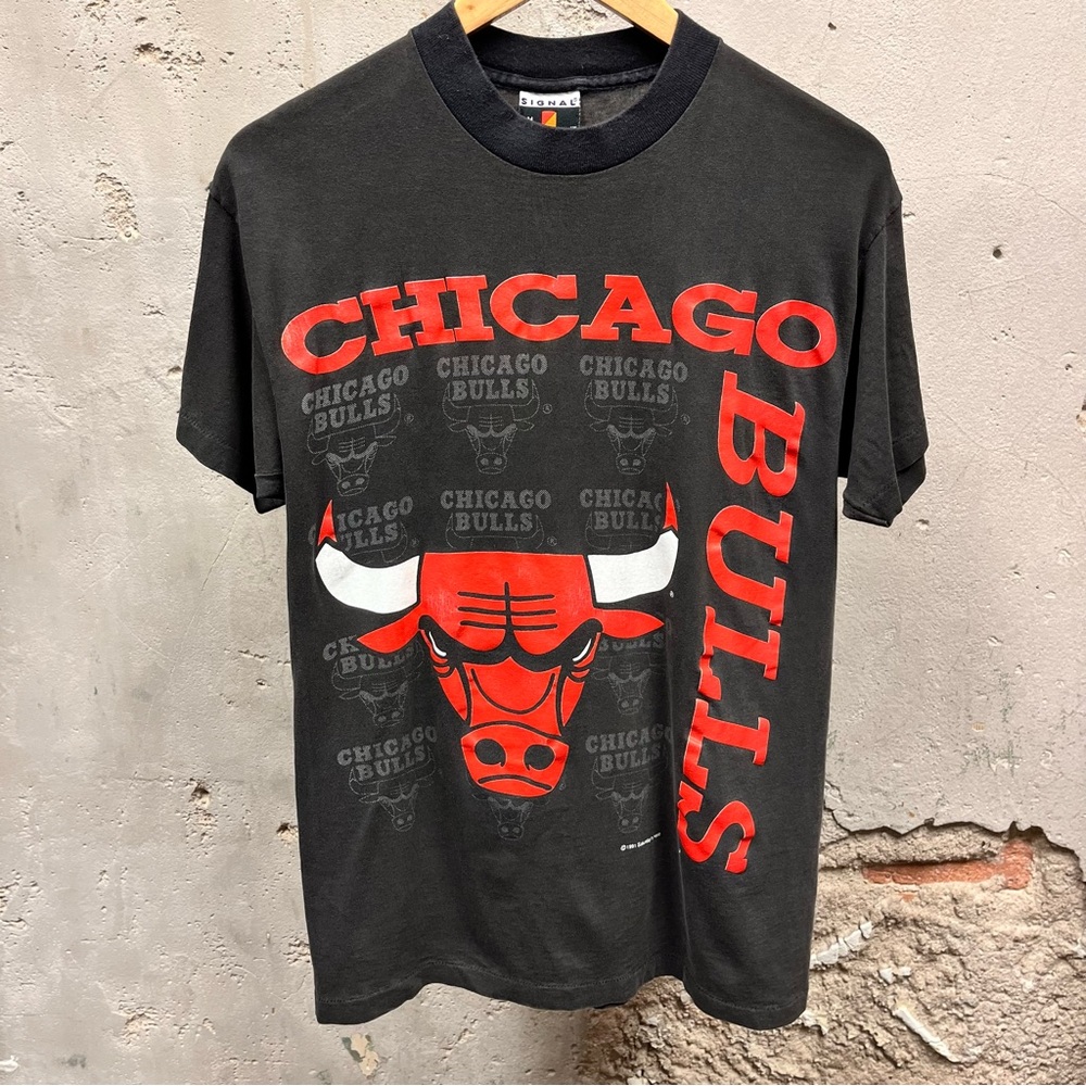 Vintage Black and Red Graphic Tee